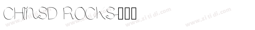 CHlNSD ROCKS字体转换